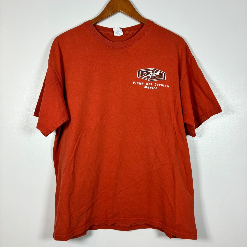 XL Orange Playa del Carmen Mexico Graphic Heavyweight Souvenir Travel Summer